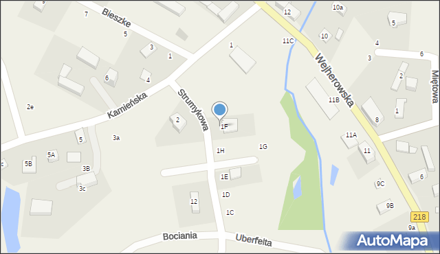 Koleczkowo, Jeziorna, 1I, mapa Koleczkowo