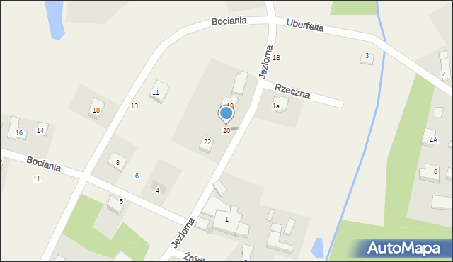 Koleczkowo, Jeziorna, 20, mapa Koleczkowo