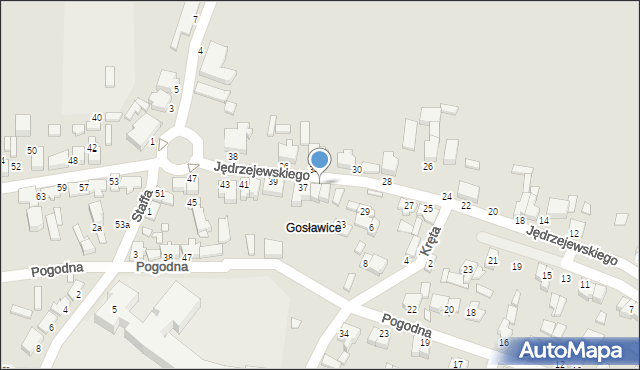 Konin, Jędrzejewskiego Dominika, ks., 35, mapa Konina