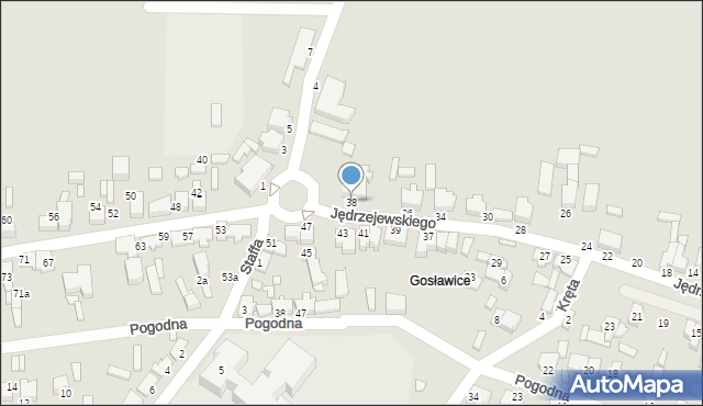 Konin, Jędrzejewskiego Dominika, ks., 38, mapa Konina