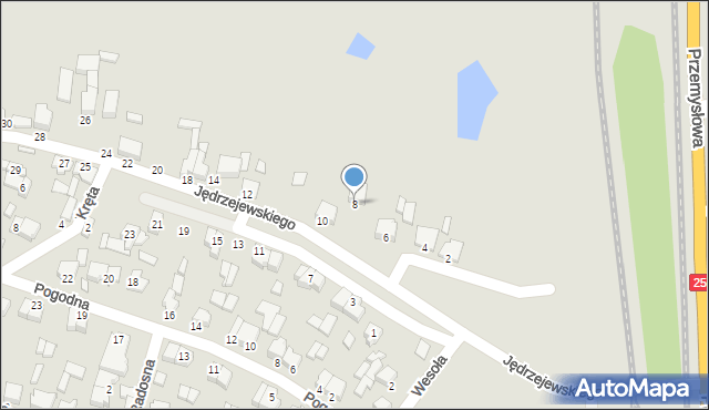 Konin, Jędrzejewskiego Dominika, ks., 8, mapa Konina