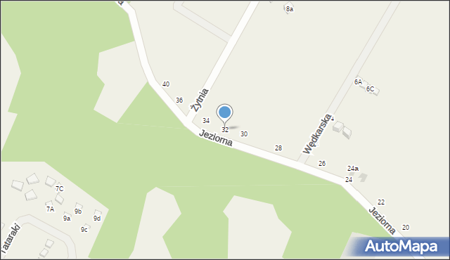 Kopalino, Jeziorna, 32, mapa Kopalino