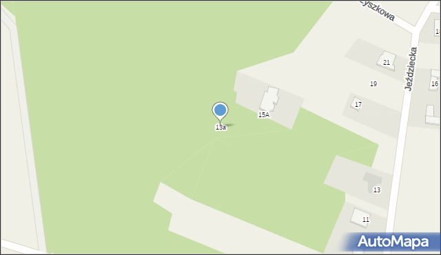 Kopki, Jeździecka, 13a, mapa Kopki