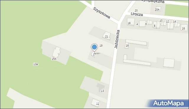 Kopki, Jeździecka, 17, mapa Kopki