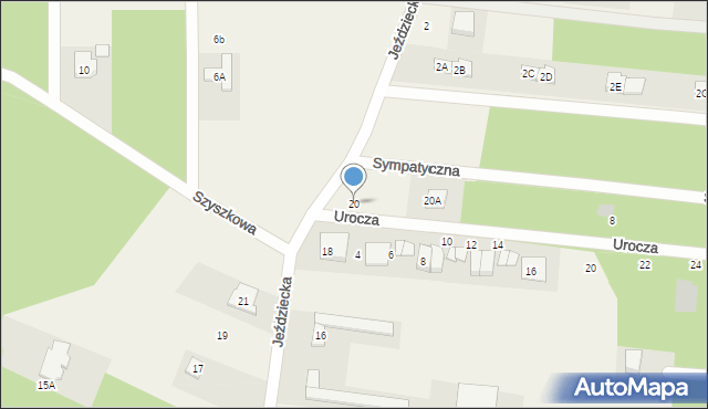 Kopki, Jeździecka, 20, mapa Kopki