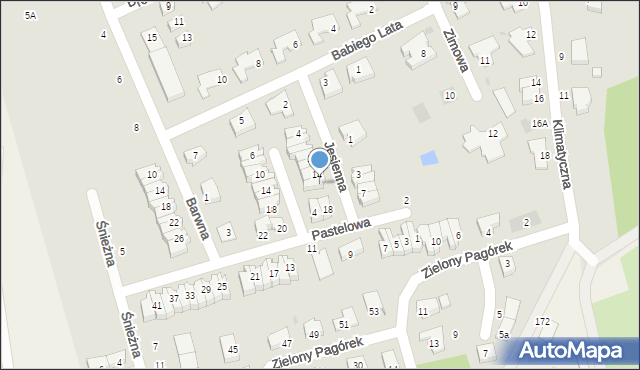 Koszalin, Jesienna, 16, mapa Koszalina