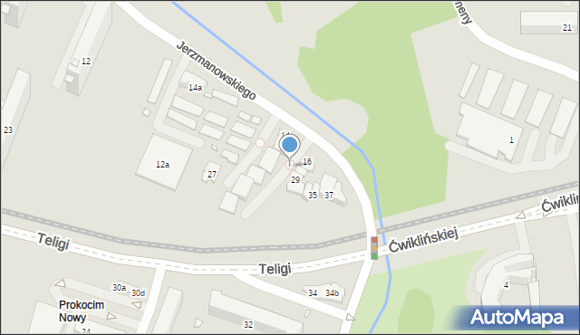 Kraków, Jerzmanowskiego Erazma, 11, mapa Krakowa