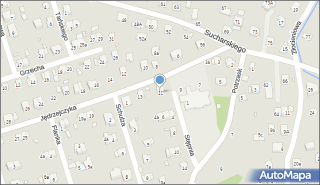 Kraków, Jędrzejczyka Ludwika, 11, mapa Krakowa