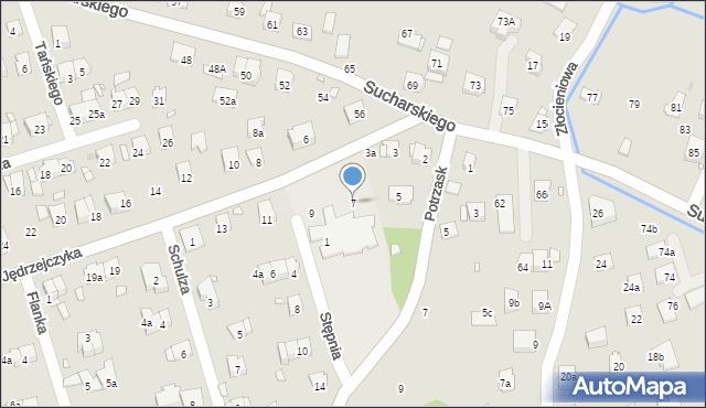Kraków, Jędrzejczyka Ludwika, 7, mapa Krakowa