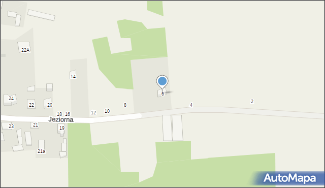 Krubin, Jeziorna, 6, mapa Krubin