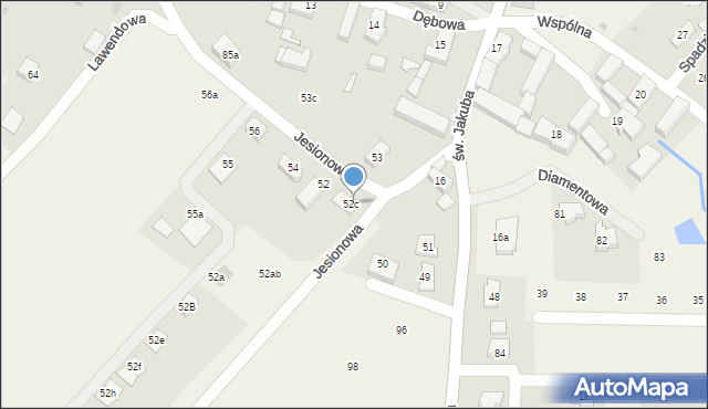 Kurowice, Jesionowa, 5, mapa Kurowice