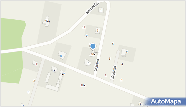 Kwiatkówek, Jeżowa, 5, mapa Kwiatkówek