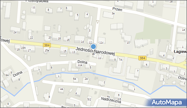Łagiewniki, Jedności Narodowej, 9e, mapa Łagiewniki