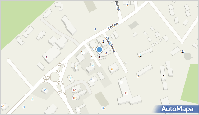 Łazy, Jesionowa, 3, mapa Łazy