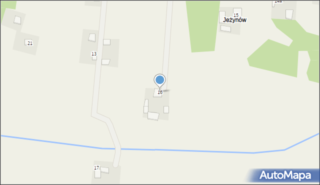 Lesica, Jeżynów, 16, mapa Lesica