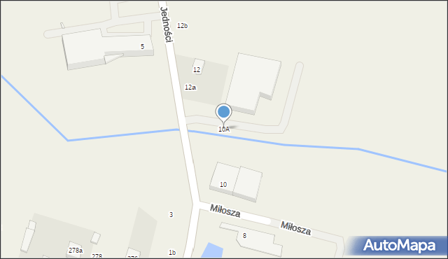 Lesznowola, Jedności, 10A, mapa Lesznowola