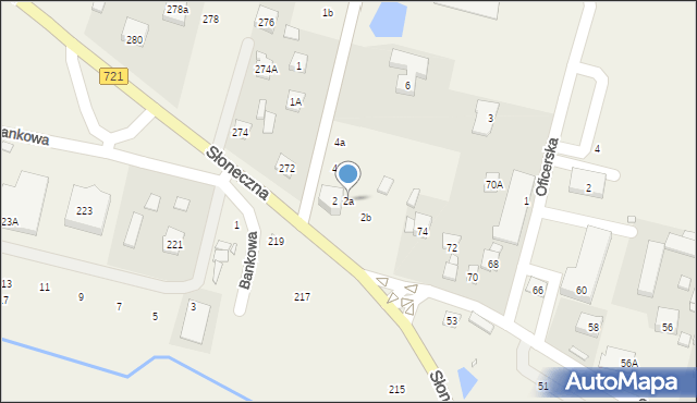 Lesznowola, Jedności, 2a, mapa Lesznowola