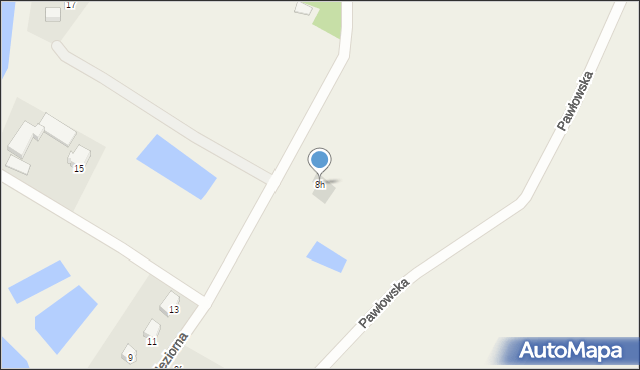 Lichnowy, Jeziorna, 8h, mapa Lichnowy