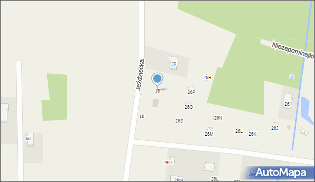 Lipowo, Jeździecka, 18, mapa Lipowo