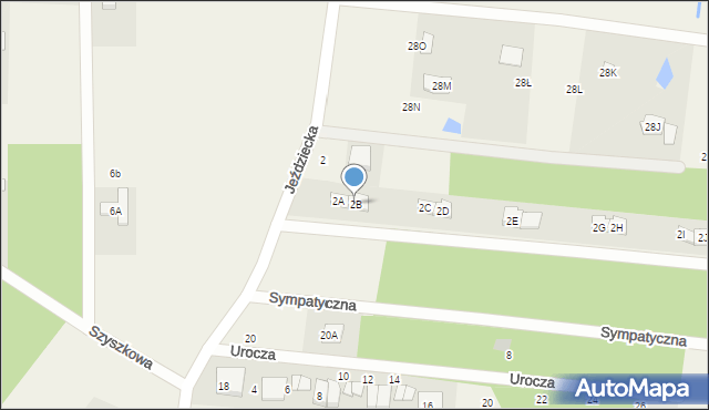 Lipowo, Jeździecka, 2B, mapa Lipowo