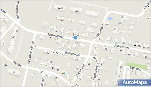 Łódź, Jędrowizna, 10, mapa Łodzi