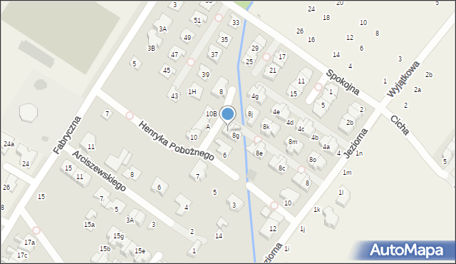 Łomianki, Jeziorna, 8h, mapa Łomianki