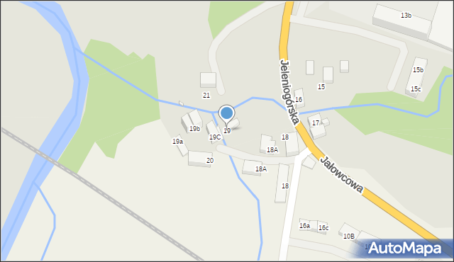 Lubań, Jeleniogórska, 19, mapa Lubań