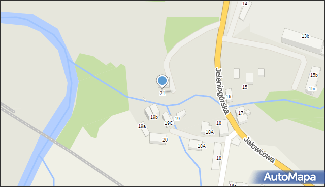 Lubań, Jeleniogórska, 21, mapa Lubań