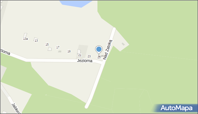 Łukta, Jeziorna, 25, mapa Łukta