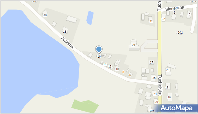 Mąkowarsko, Jeziorna, 16, mapa Mąkowarsko