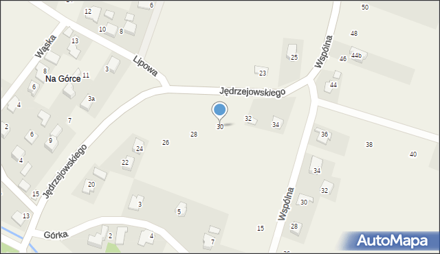 Malec, Jędrzejowskiego K., 30, mapa Malec
