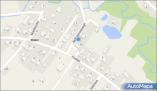 Malec, Jędrzejowskiego K., 39, mapa Malec