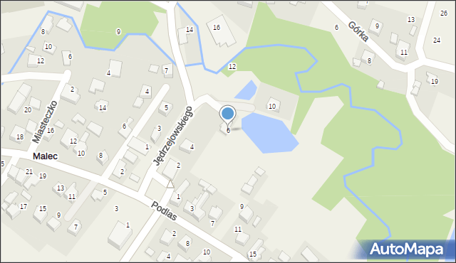 Malec, Jędrzejowskiego K., 6, mapa Malec