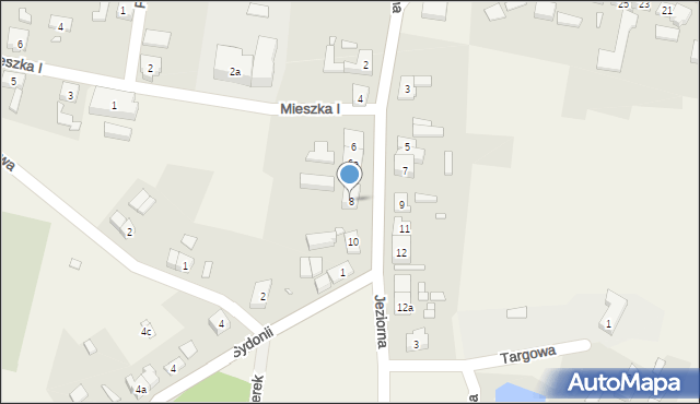 Marianowo, Jeziorna, 8, mapa Marianowo