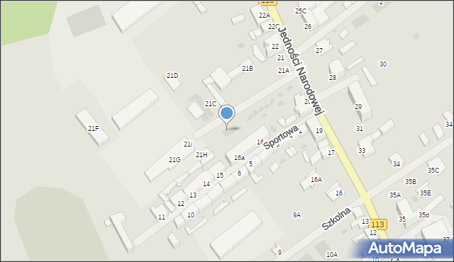 Maszewo, Jedności Narodowej, 21e, mapa Maszewo