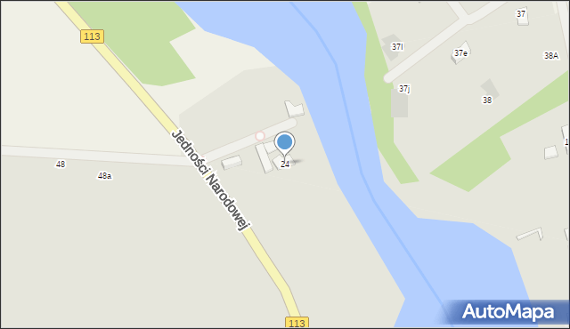 Maszewo, Jedności Narodowej, 24, mapa Maszewo