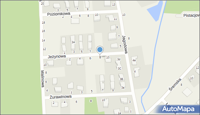 Mechlin, Jeżynowa, 8, mapa Mechlin