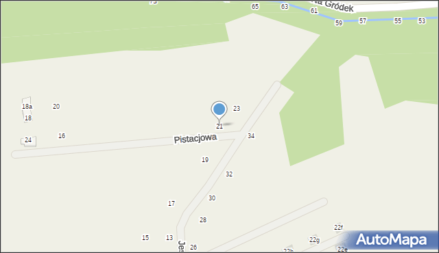 Michałowice, Jesionowa, 21, mapa Michałowice