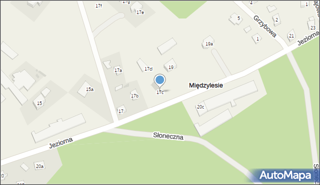Międzylesie, Jeziorna, 17c, mapa Międzylesie