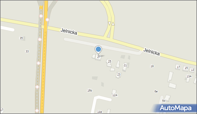 Międzyrzec Podlaski, Jelnicka, 27, mapa Międzyrzec Podlaski
