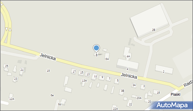 Międzyrzec Podlaski, Jelnicka, 6, mapa Międzyrzec Podlaski