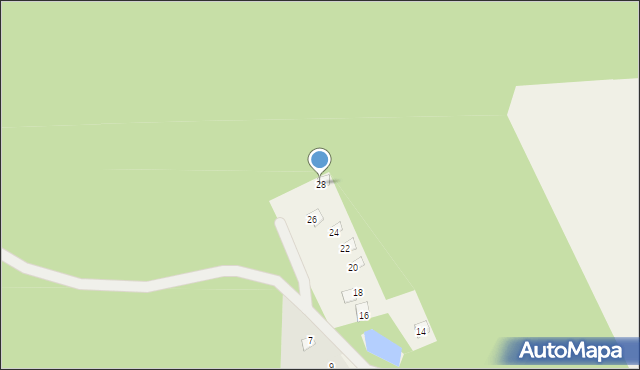 Mierzeszyn, Jeziorna, 28, mapa Mierzeszyn