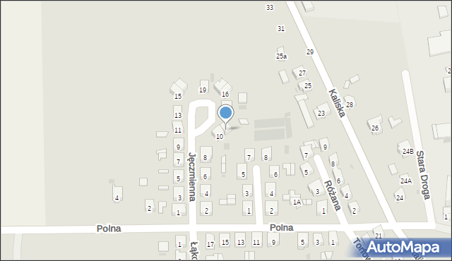 Mikstat, Jęczmienna, 12, mapa Mikstat