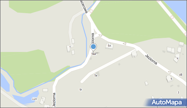 Moryń, Jeziorna, 5aa, mapa Moryń