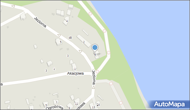 Moryń, Jeziorna, 6, mapa Moryń