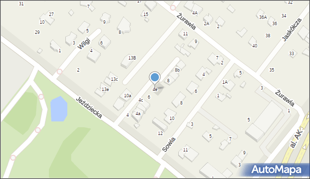 Myślęcinek, Jeździecka, 6a, mapa Myślęcinek