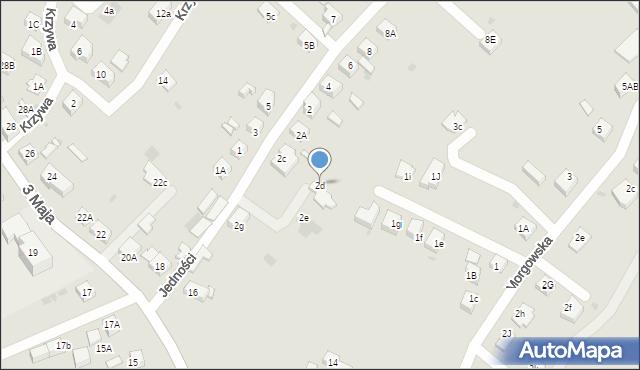 Mysłowice, Jedności, 2d, mapa Mysłowice