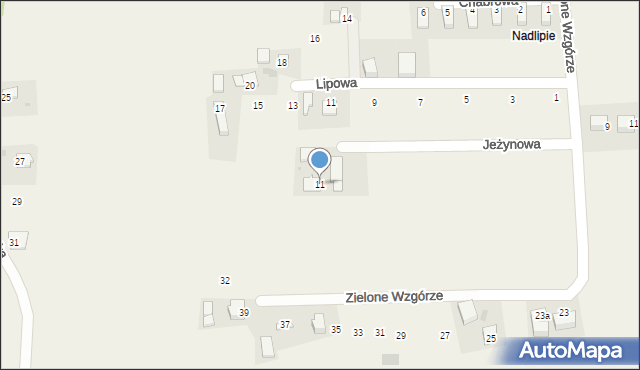 Narama, Jeżynowa, 11, mapa Narama