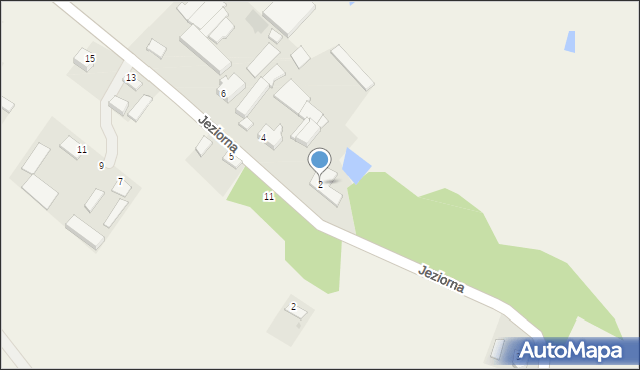 Nawra, Jeziorna, 2, mapa Nawra