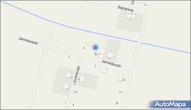 Niedźwiedź, Jemiołuszki, 6, mapa Niedźwiedź